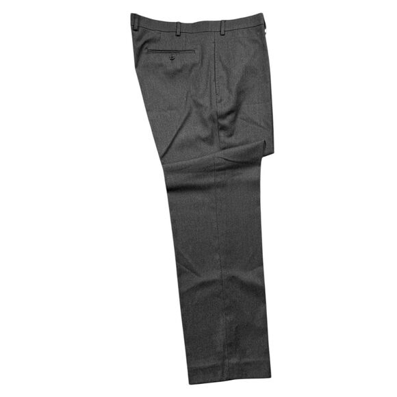 Ralph Lauren Mens Dress Pants 38x32 Gray Stretch Straight Flat Front Trousers - Picture 2 of 8